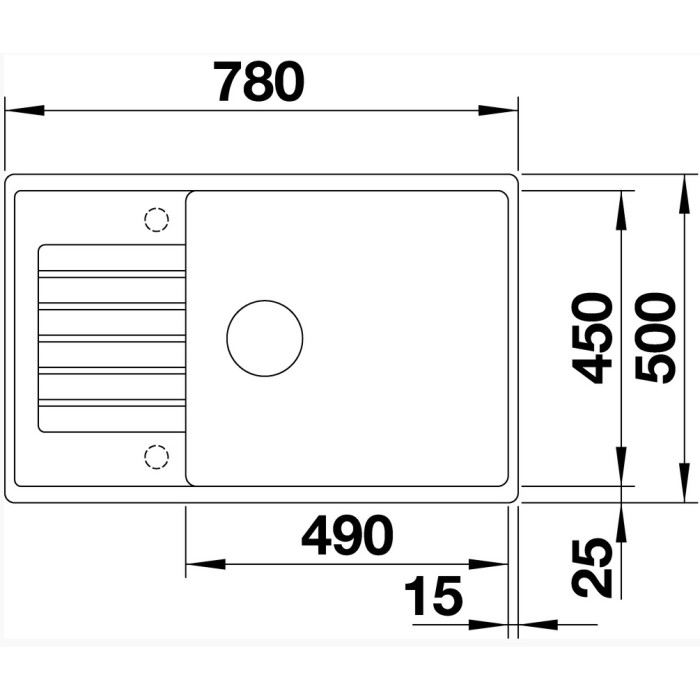 Blanco Zia XL 6 S compact 526019 черный