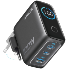 Адаптер питания Anker Prime Charger Smart Display (100W, 3 Ports) (B121BGZ1)