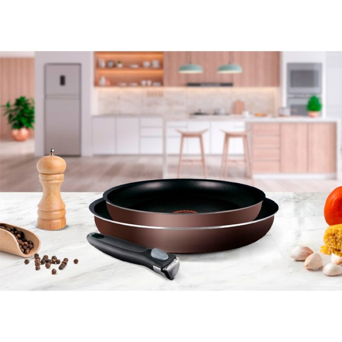 Tefal набор сковородок Ingenio RED 5 3 предмета 22/26 см 04217810 3 в 1