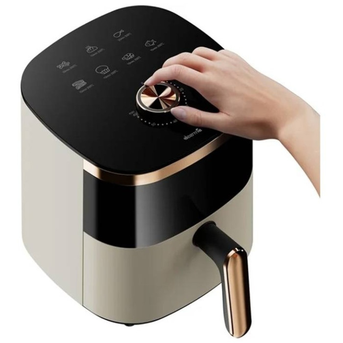 Аэрофритюрница Deerma Air Fryer DEM-KZ30W Черный/Золотой