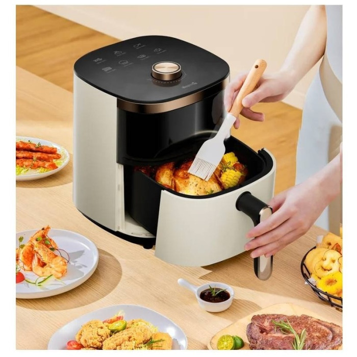 Аэрофритюрница Deerma Air Fryer DEM-KZ30W Черный/Золотой