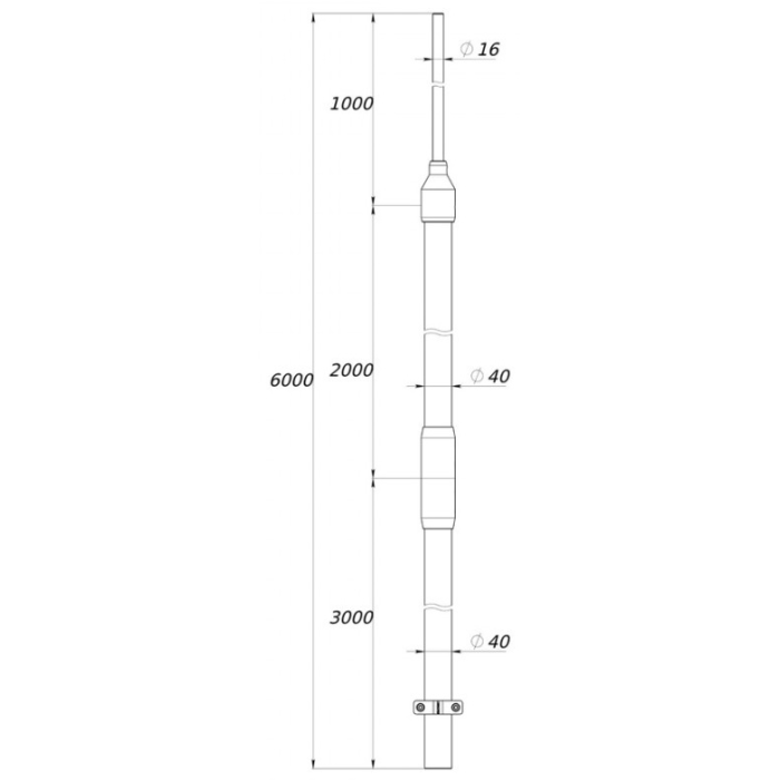 DKC молниеприемник NL6000 1 шт