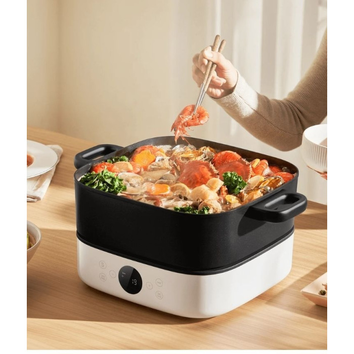 Мультиварка Xiaomi Multifunctional Hot Pot Cooker белый, черный