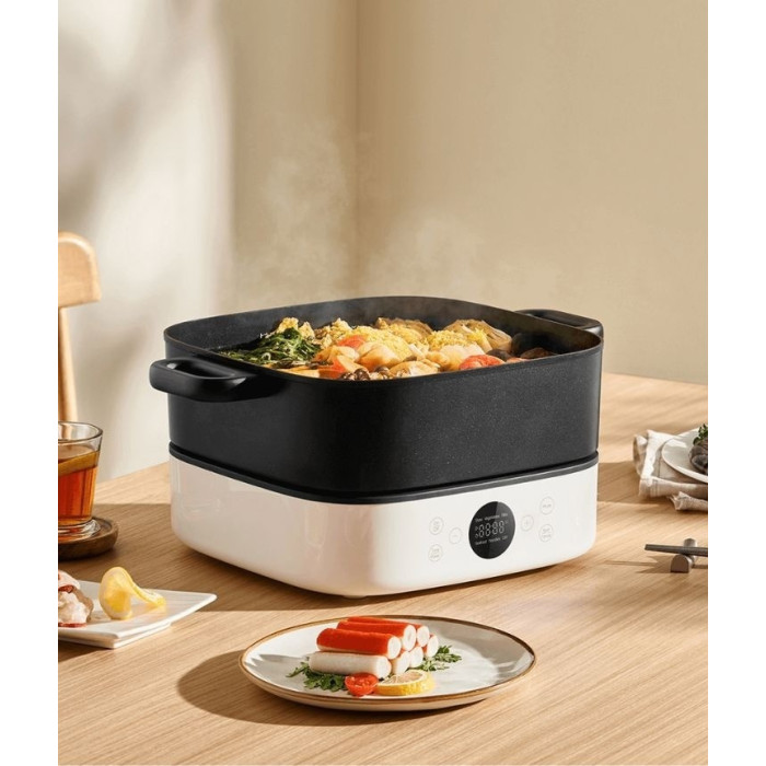 Мультиварка Xiaomi Multifunctional Hot Pot Cooker белый, черный