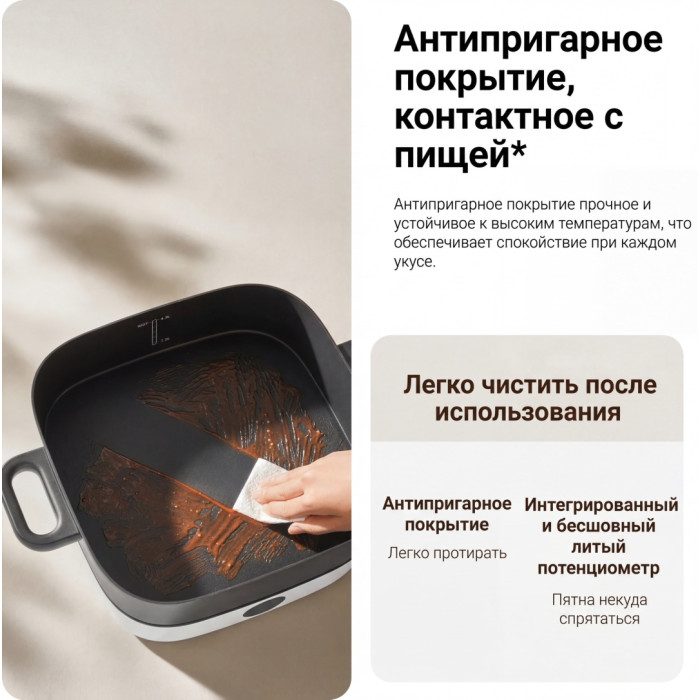 Мультиварка Xiaomi Multifunctional Hot Pot Cooker белый, черный