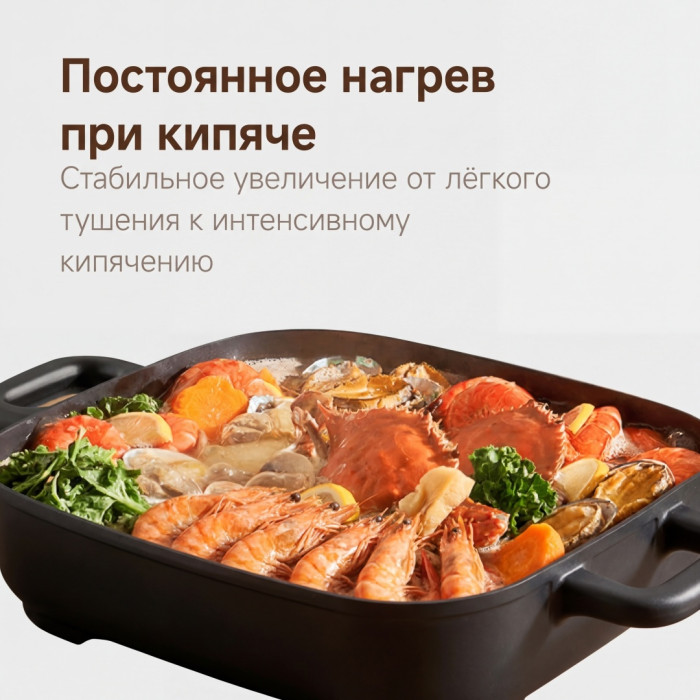 Мультиварка Xiaomi Multifunctional Hot Pot Cooker белый, черный
