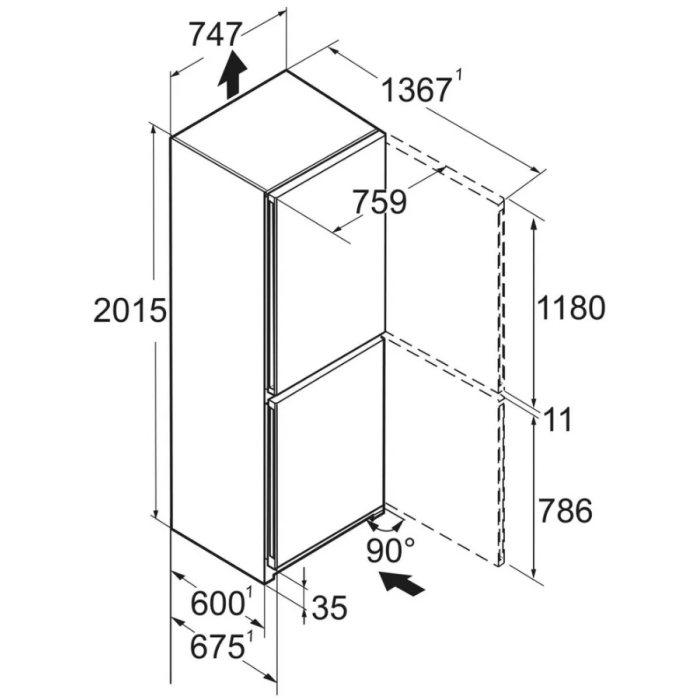 Liebherr CNsfd 7723 серебристый