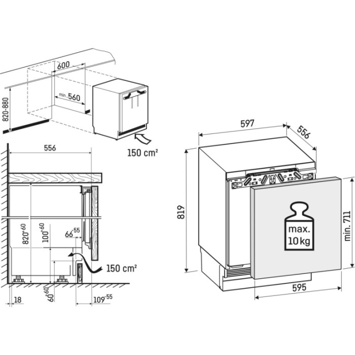 Liebherr SUFd 3603 87 л белый