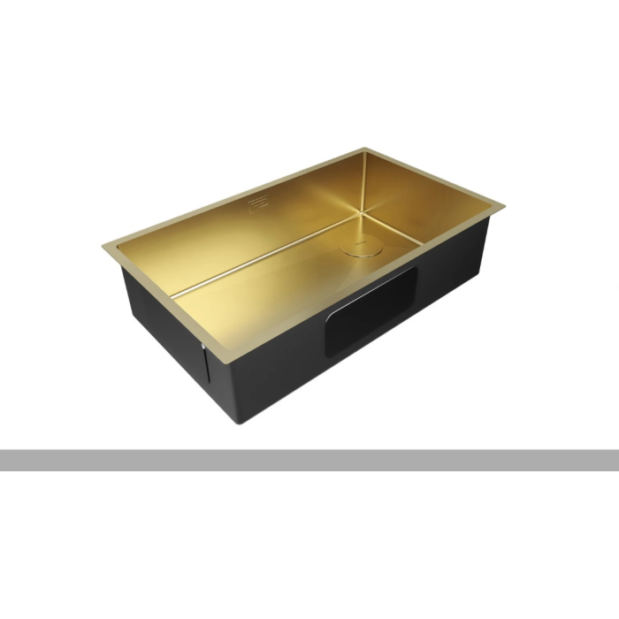 Paulmark NEXT-SKEW PM887444-BG врезная 44х74х20 см, нержавеющая сталь, тон золотистый