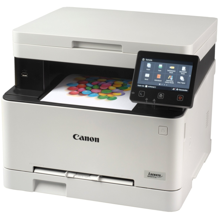 МФУ Canon i-SENSYS MF651Cw (A4, Printer/Scanner/Copier, 1200 dpi, Color, 18 ppm, tray 250 pages, USB 2.0 / LAN / Wi-Fi)