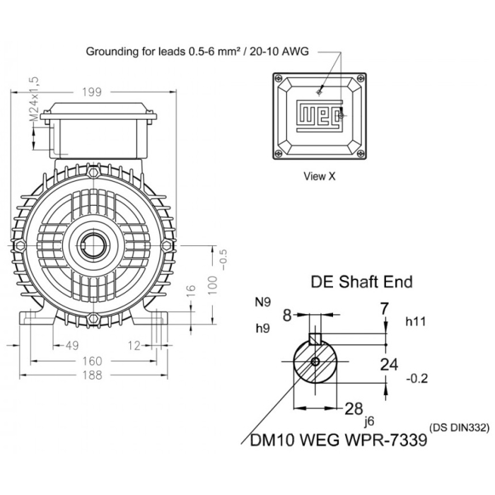 Электродвигатель WEG 12310536 2.2 кВт 1440 об/мин
