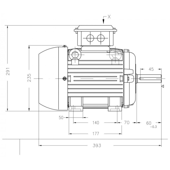 Электродвигатель WEG 12312850 4 кВт 1470 об/мин