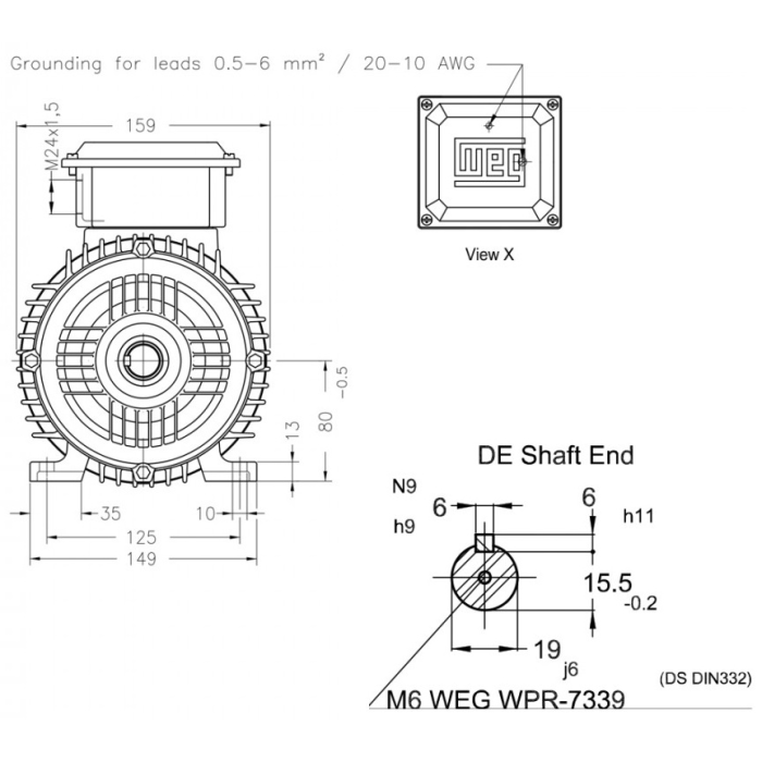 Электродвигатель WEG 16803815 1.1 кВт 2745 об/мин