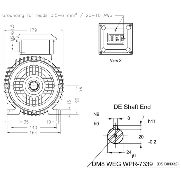 Электродвигатель WEG 16992187 1.5 кВт 1440 об/мин