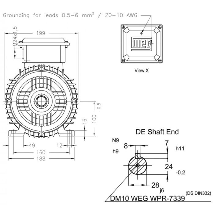 Электродвигатель WEG 12310457 3 кВт 2875 об/мин