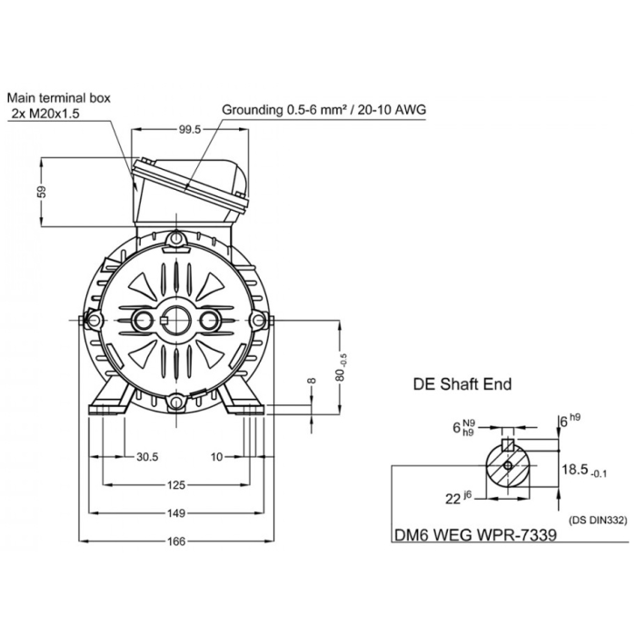 Электродвигатель WEG 17896923 1.5 кВт 1440 об/мин