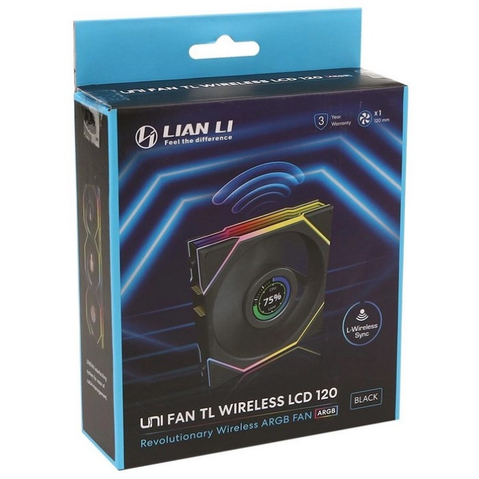 Вентилятор LIAN LI Uni Fan TL Wireless LCD 120 ARGB 12TLLCD1W1B