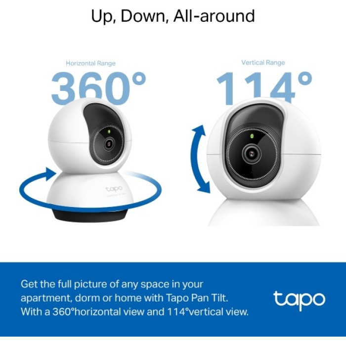 TP-LINK камера видеонаблюдения TC74, 5 расширение 2880x1620