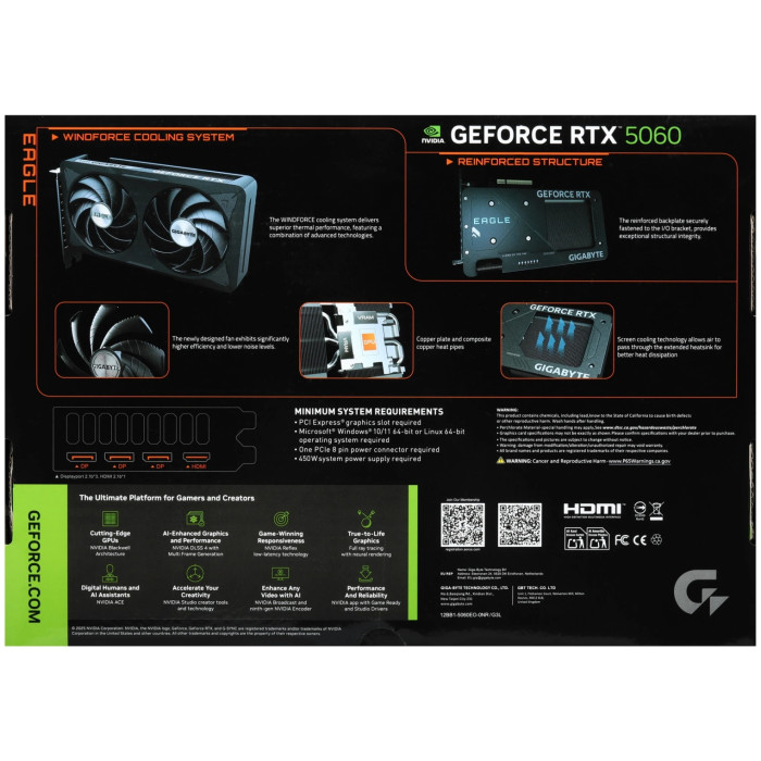 GIGABYTE GV-N5060EAGLE OC-8GD 8 Гб