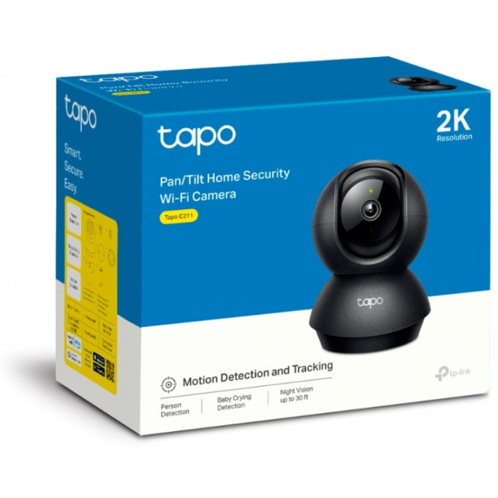 TP-LINK камера видеонаблюдения Tapo C211, 3MP, расширение 2304x1296