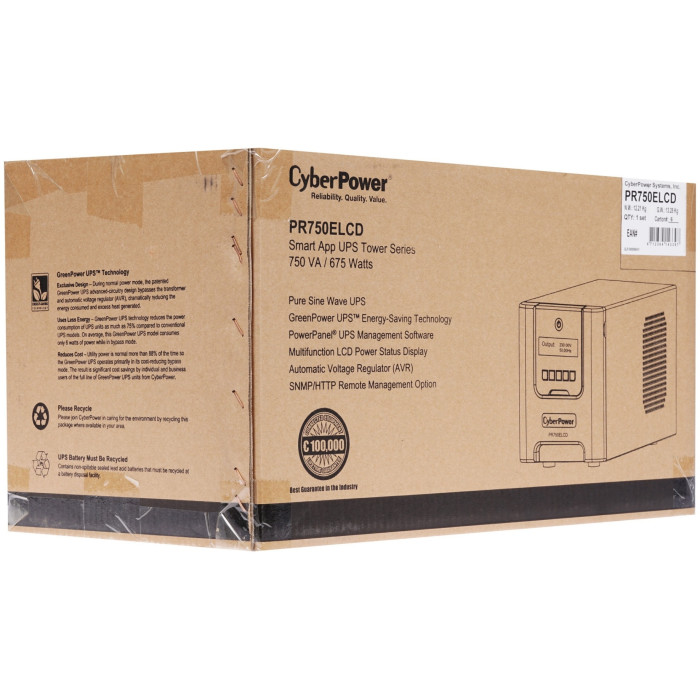 Источник бесперебойного питания CyberPower PR750ELCD