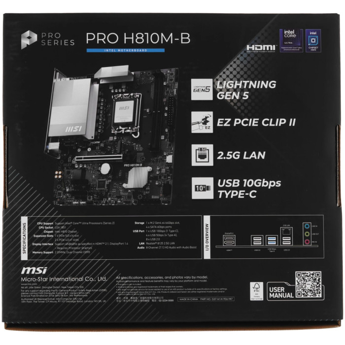 MSI PRO H810M-B