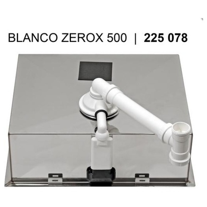 Кухонная мойка Blanco Zerox 500-U Durinox 54х44х20 см, нержавеющая сталь, тон серебристый