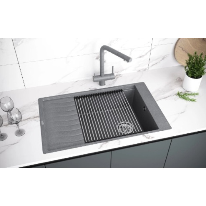 Ролл-мат для мойки KuchenStern RING AISI 304 нержавеющая сталь 576SS50 34.8x43 см