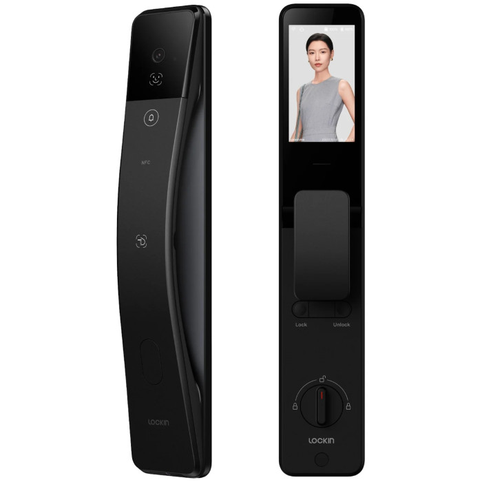 Lockin SMART LOCK S6 max венозный рисунок пальца Face ID PIN-код NFC Wi-Fi + Bluetooth механический ключ приложение
