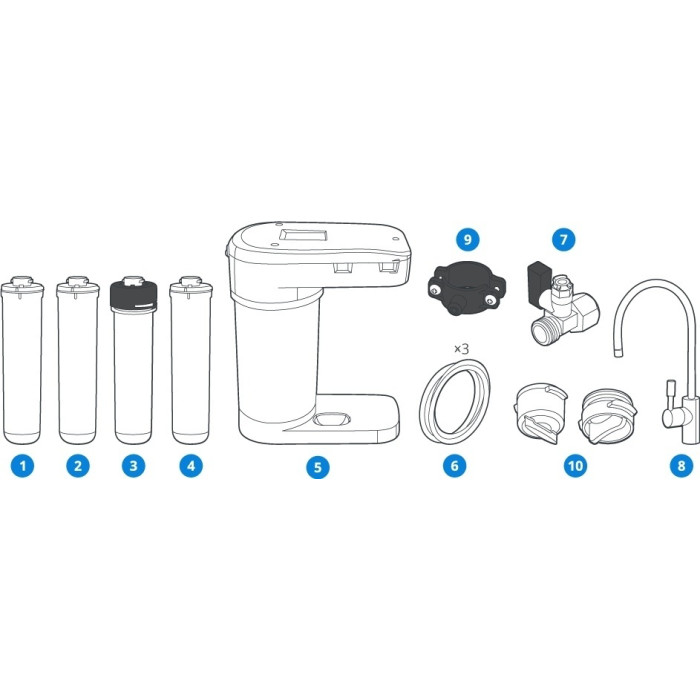 Фильтр Аквафор DWM-101S Морион, степеней очистки: 4