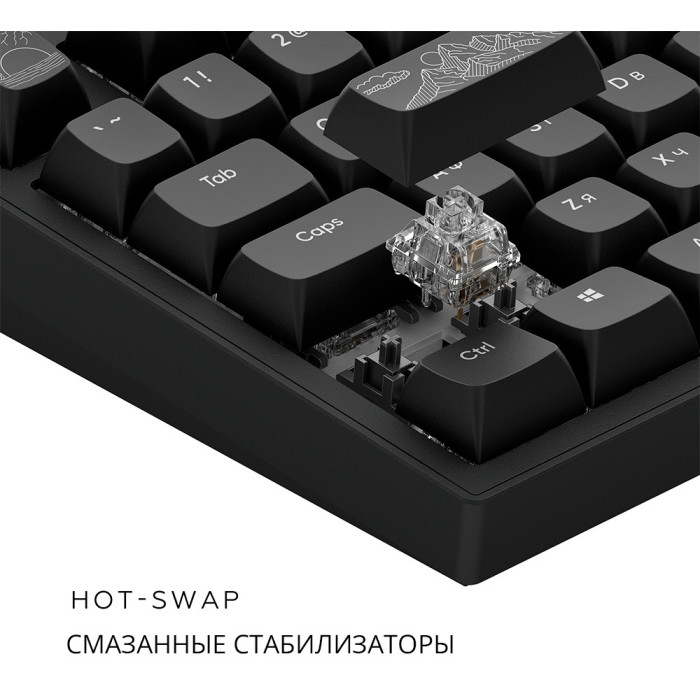 DARK PROJECT DPKB_NOSTRA_81_ANSI_BLACK_UA черный