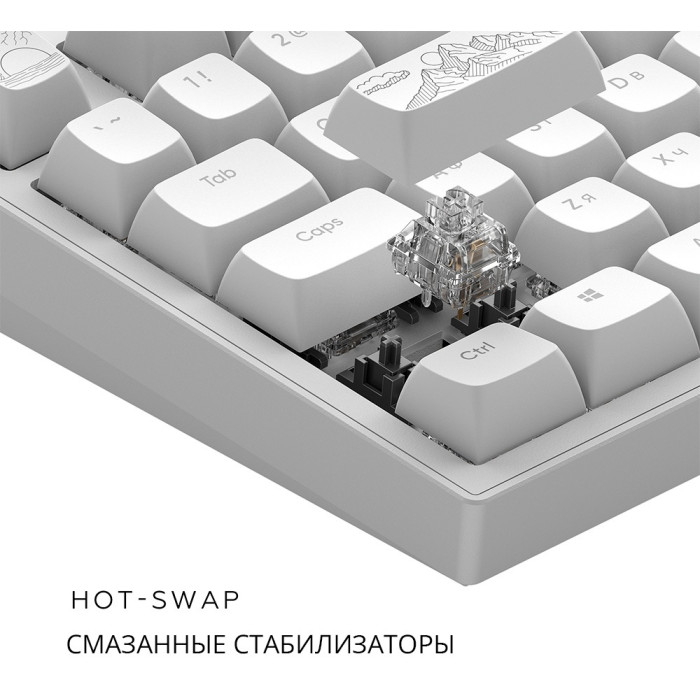 DARK PROJECT DPKB_NOSTRA_81_ANSI_WHITE_UA белый