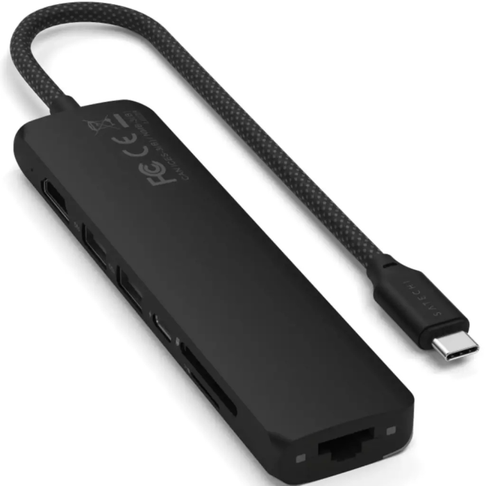 Док-станция Satechi 7-in-1 USB-C Slim Multiport черный