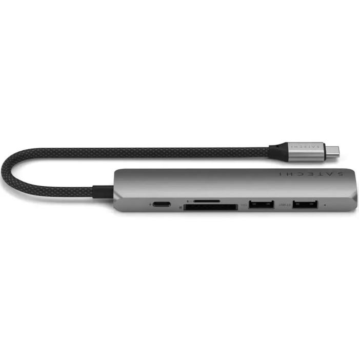 Док-станция Satechi 6-in-1 USB-C Slim Multiport серый