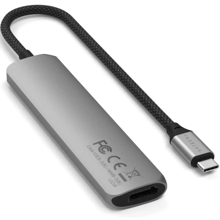 Док-станция Satechi 6-in-1 USB-C Slim Multiport серый