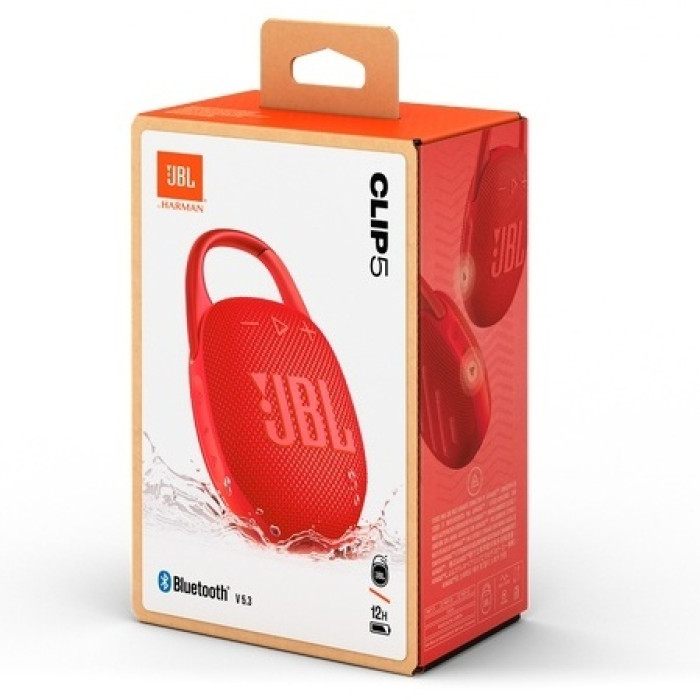 Портативная колонка JBL Clip 5 красный