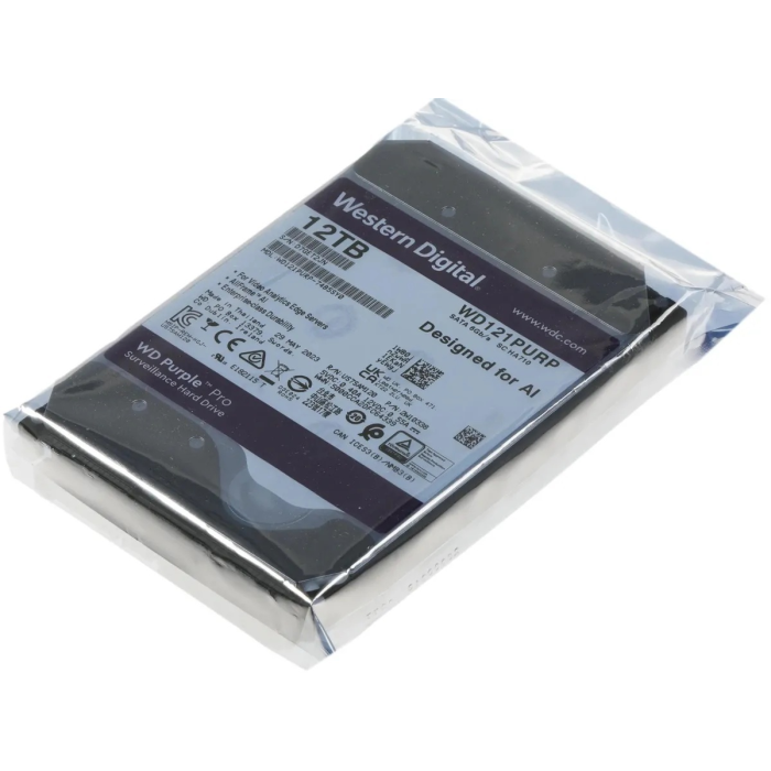 HDD AV WD Purple Pro (3.5'', 12TB, 256MB, 7200 RPM, SATA 6 Gb/s)