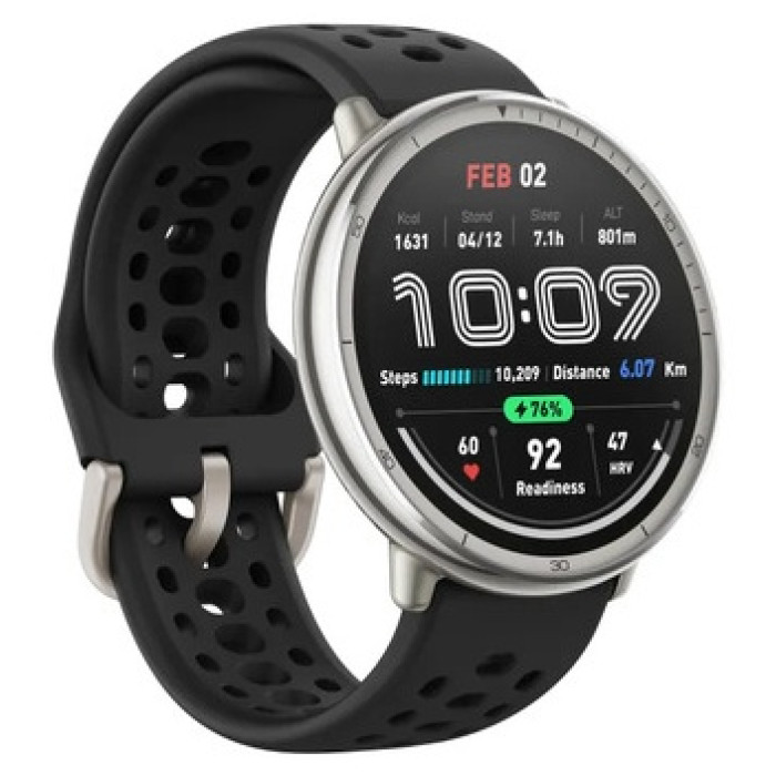 Amazfit Active 2 46 мм серебристый-черный