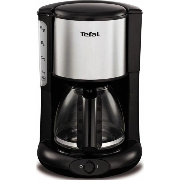 Кофеварка Tefal Confidence CM361838 серебристый, черный