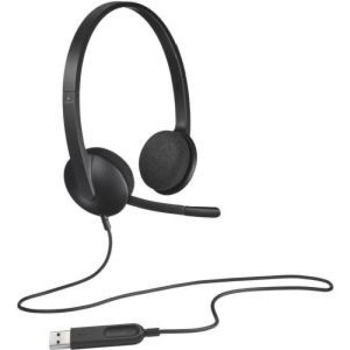Наушники Logitech USB Headset H340 черный