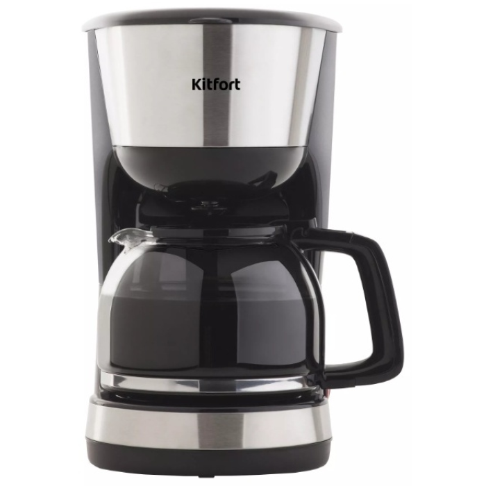 Кофеварка Kitfort KT-715 черный, серебристый