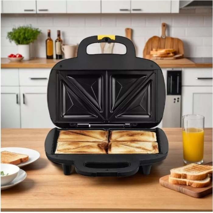 Сэндвичница Kitfort КТ-3671 черный, серебристый