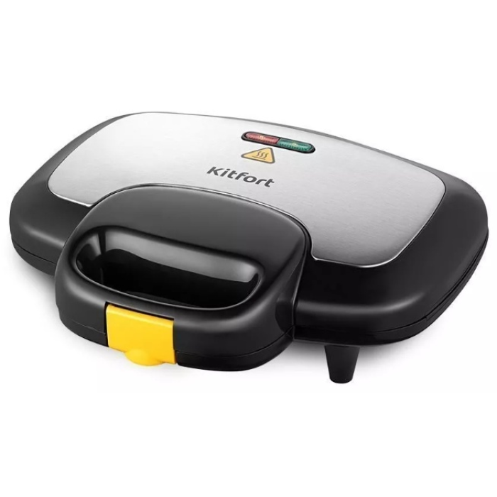 Сэндвичница Kitfort КТ-3671 черный, серебристый