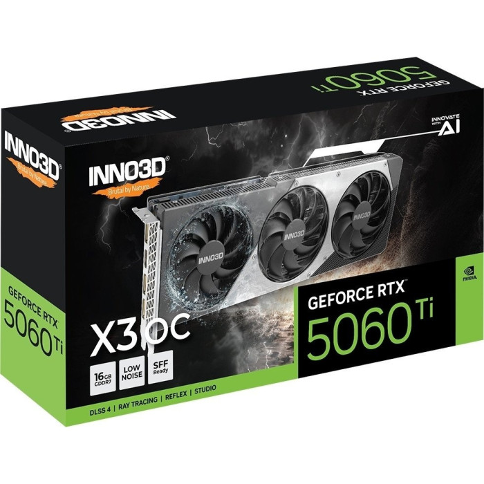Inno3D RTX 5060 Ti 16GB Twin X3 OC, N506T3-16D7X-191073L 16 Гб