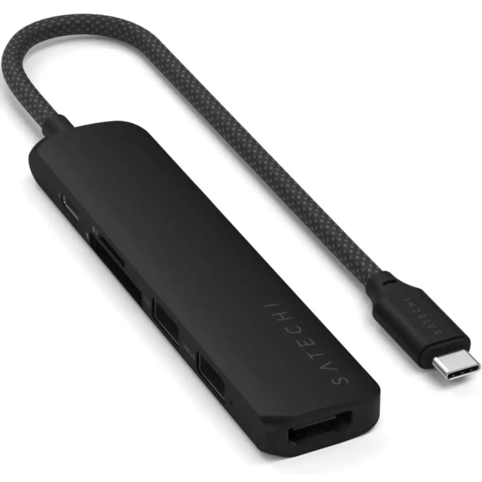 Док-станция Satechi 6-in-1 USB-C Slim Multiport черный