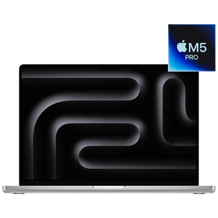16-inch MacBook Pro: Apple M5 Pro chip with 18-core CPU and 20-core GPU, 48GB, 1TB SSD - Silver,Model A3428
