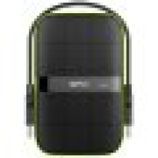 Silicon Power Armor - A60 2TB Portable HDD USB 3.2 Gen1 Black/Green, Shockproof MIL-STD 810G Method 516.6 Procedure IV, Water-resistant IPX4, LED light<br>