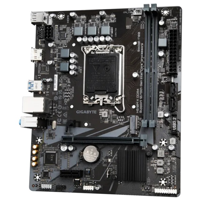 Материнская плата GIGABYTE H610 LGA1700 2 x DDR4 DIMM 1 x M.2 2 x SATA HDMI mATX