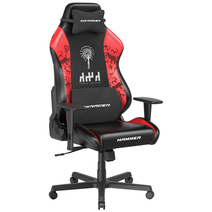Игровое кресло DXRacer Hammer Steppe edition GC/LHE23LTA/QZQ.NR, черный, красный