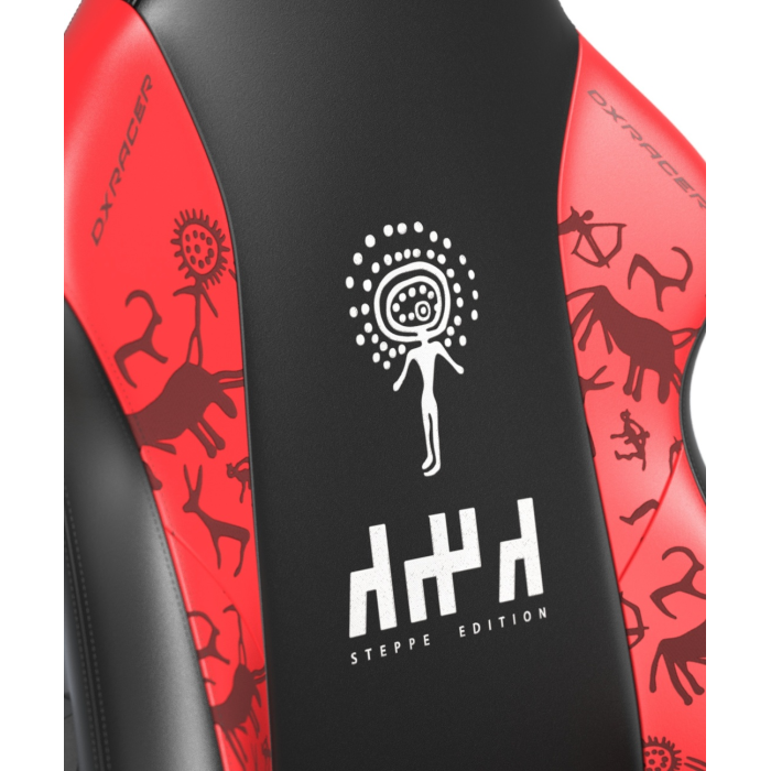 Игровое кресло DXRacer Hammer Steppe edition GC/LHE23LTA/QZQ.NR, черный, красный